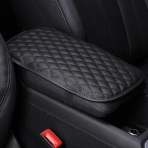 Car Center Console Armrest Pad – PU Leather Anti-Slip Protective Cover