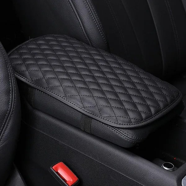 Car Center Console Armrest Pad – PU Leather Anti-Slip Protective Cover Car Center Console Armrest Pad – PU Leather Anti-Slip Protective Cover