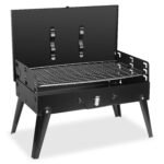 Portable Foldable Charcoal Grill with BBQ Tools