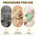 2-in-1 Self-Cleaning Pet Grooming Comb for Dogs & Cats