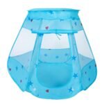 Blue Pop-Up Kids Play Tent with Mesh Panels