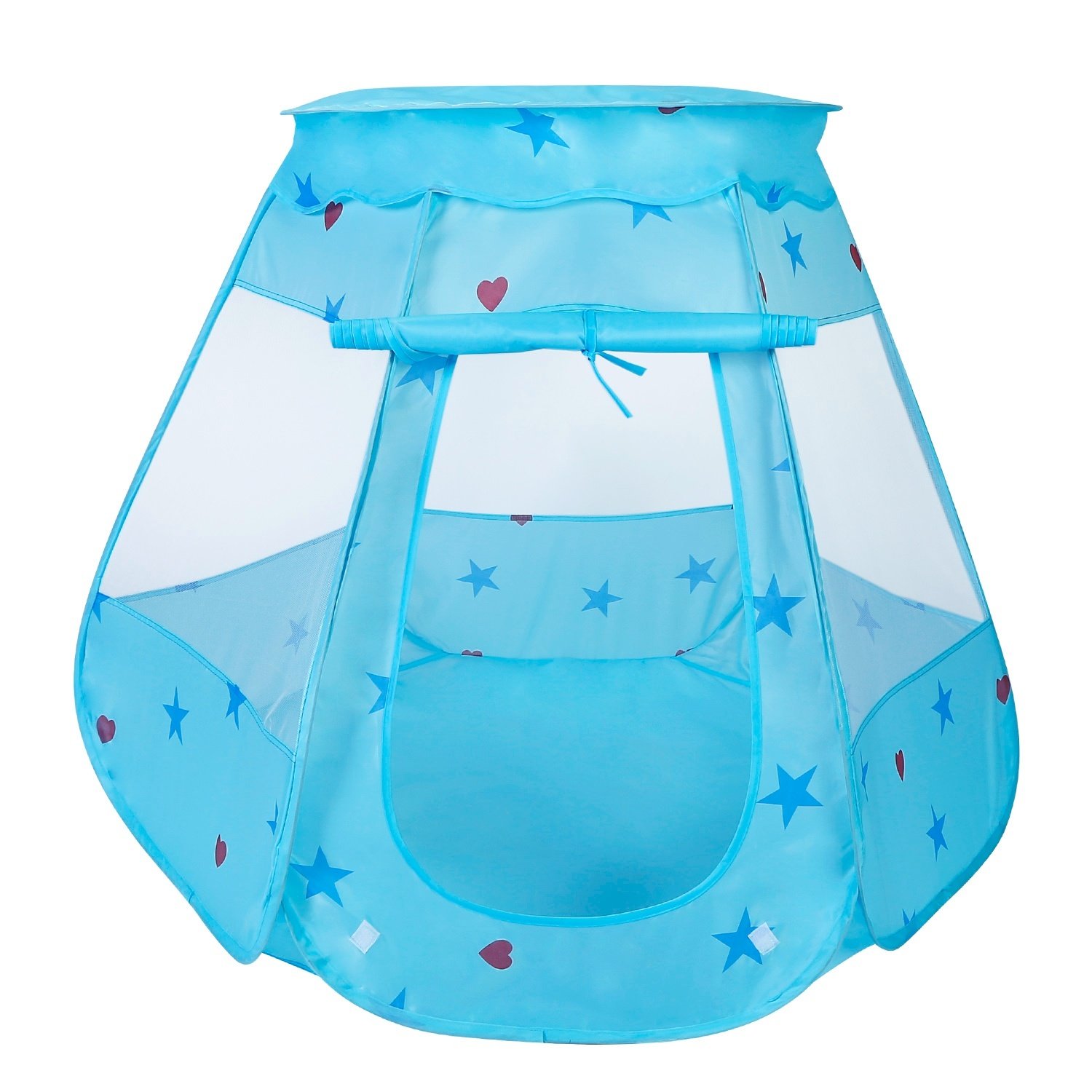 Blue Pop-Up Kids Play Tent with Mesh Panels Blue Pop-Up Kids Play Tent with Mesh Panels