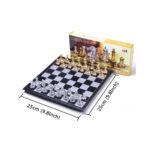9.8-Inch Folding Magnetic Chess Set – Portable Travel Board
