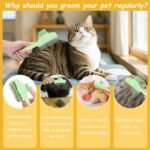 2-in-1 Self-Cleaning Pet Grooming Comb for Dogs & Cats