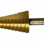 3-Piece HSS Step Drill Bit Set – 4–32mm Metric Drill Bits