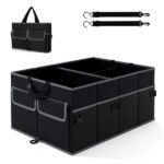 13-Gallon Car Trunk Organizer – 3 Compartments & 6 Storage Pockets