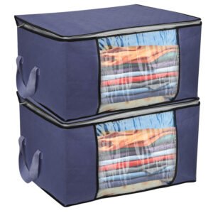 : 2-Piece 90L Clothes & Bedding Storage Bag Set