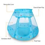 Blue Pop-Up Kids Play Tent with Mesh Panels