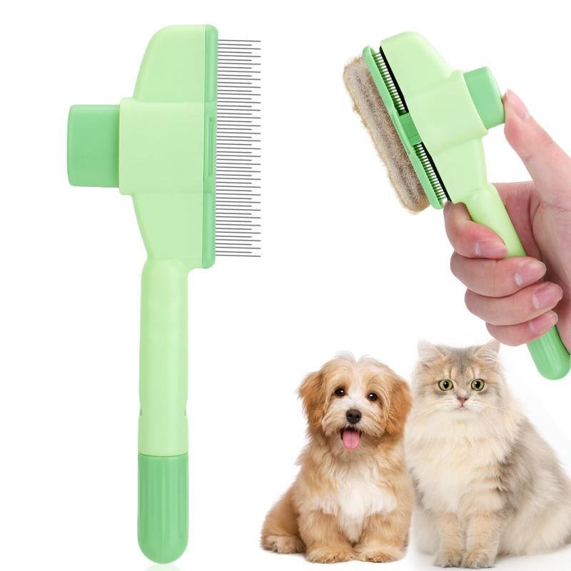 2-in-1 Self-Cleaning Pet Grooming Comb for Dogs & Cats 2-in-1 Self-Cleaning Pet Grooming Comb for Dogs & Cats