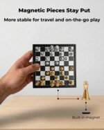 9.8-Inch Folding Magnetic Chess Set – Portable Travel Board
