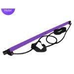 Pilates Resistance Bar with Foot Loops – Home Workout Trainer