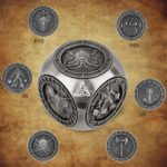6-in-1 Metal RPG Dice Wheel Cube – D4 to D20
