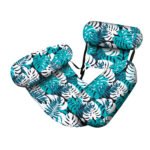 Inflatable Pool Hammock Chair – Tropical Leaf Design